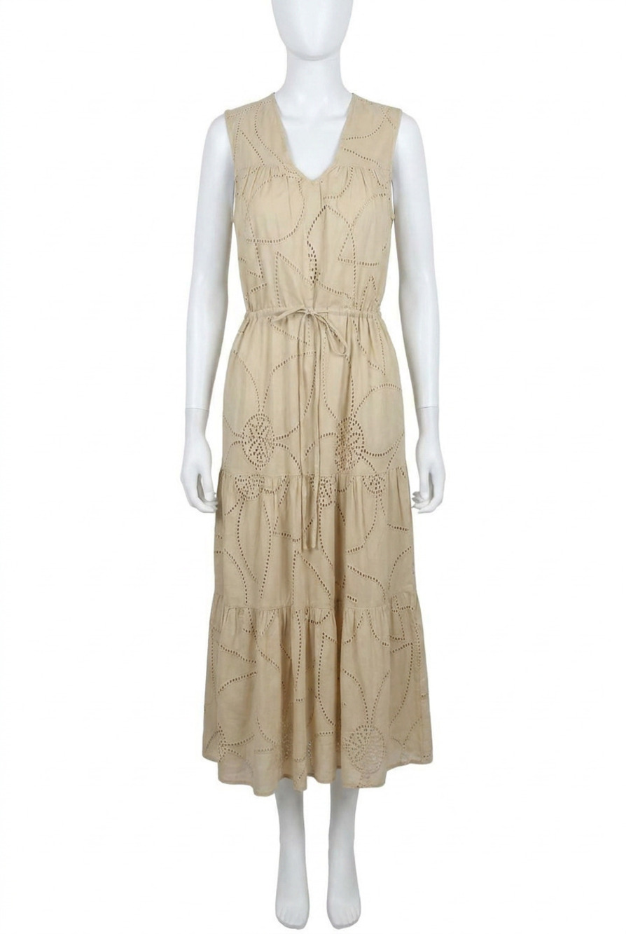 NEW MELISSA NEPTON women's analyne dress in beige